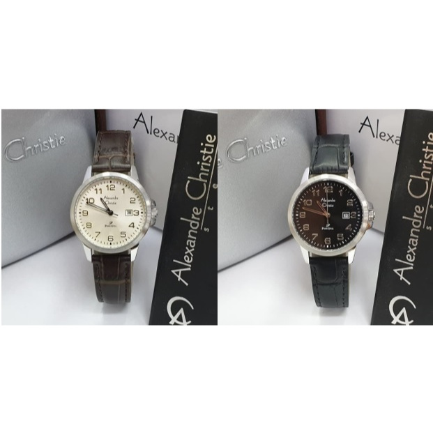 Jam Tangan Wanita Kulit Alexandre Christie AC1008 AC 1008 Original Garansi Resmi 1 Tahun