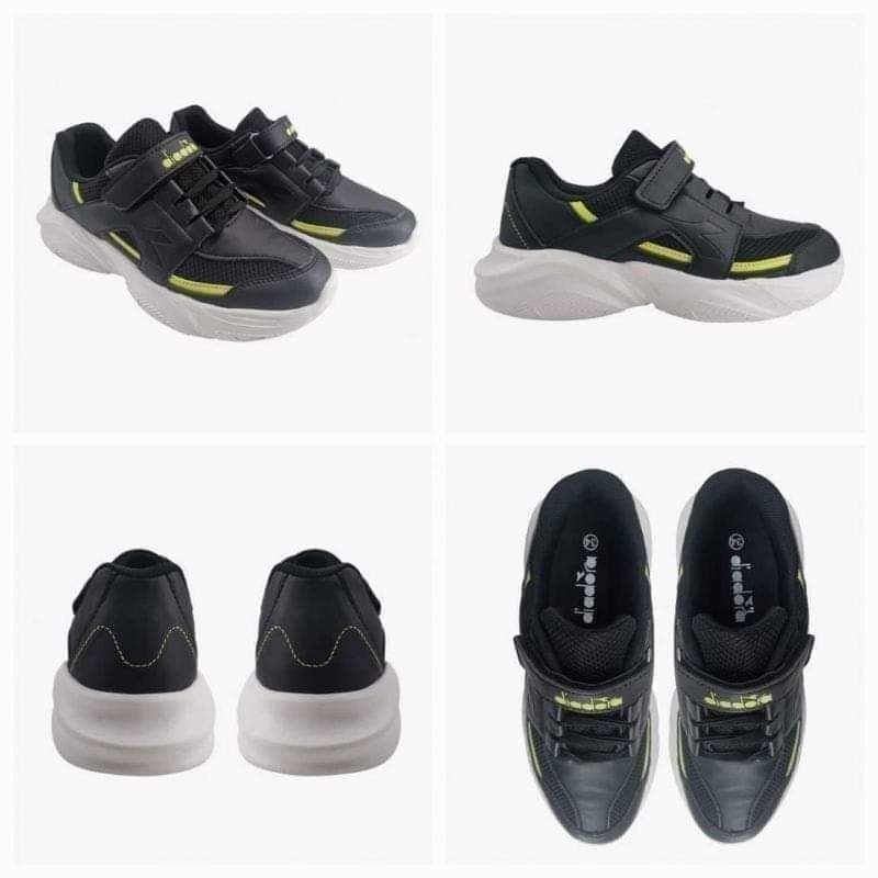 SALEEE 100% Original Sepatu Sneakers DIADORA Eugene Jr - Hitam Kode Produk: DIACX220304N3