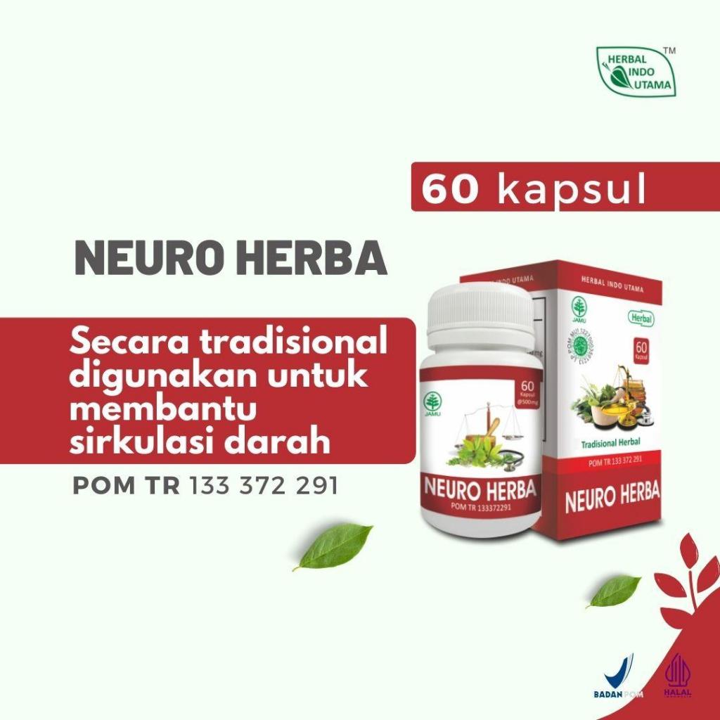 

NEURO HERBA Lancarkan Peredaran Darah dan Obat Stroke 60 Kaps