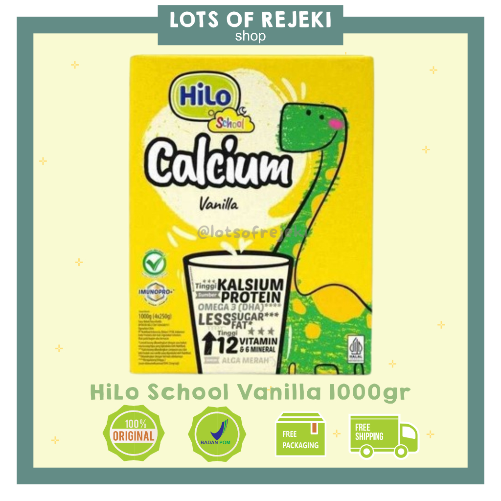 

HiLo School Vanilla 1000gr - Susu Tinggi Kalsium