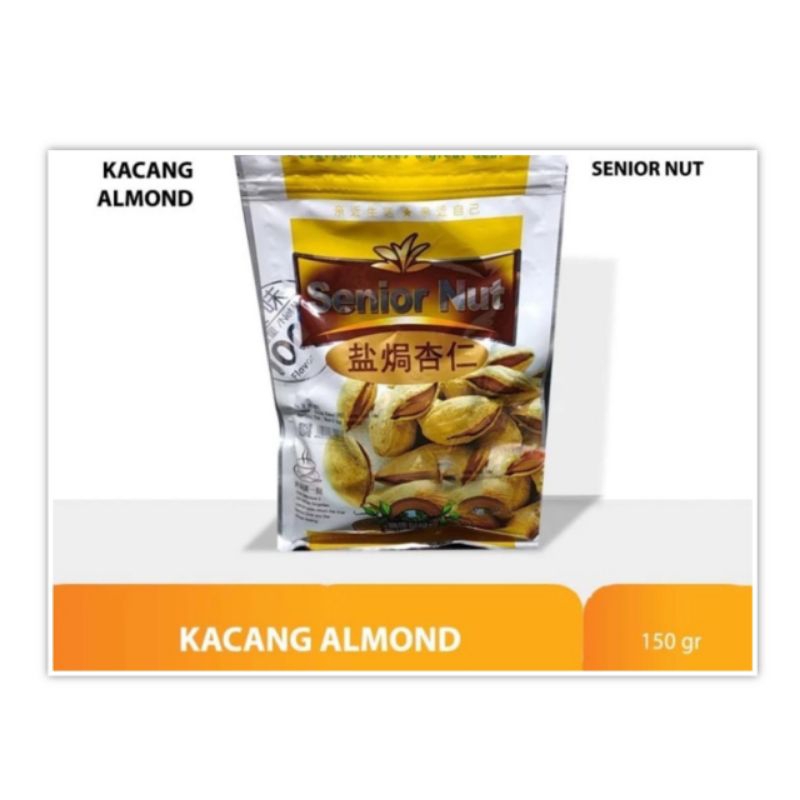 

Senior Nut Kacang Almond 150 gr Cemilan Sehat