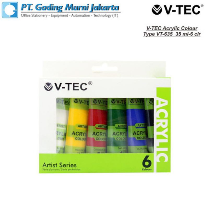 

V-TEC Acrylic Colour Type VT-635 35 ml-6 clr