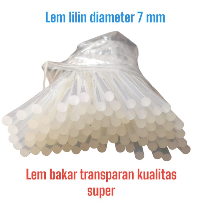 Lem Bakar / Lem Tembak / Lem Lilin warna bening transparan