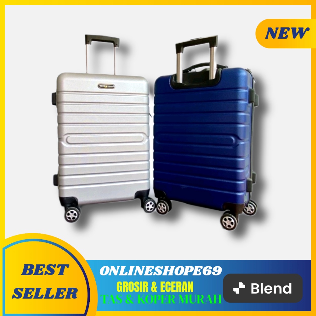 KODE V93T Koper polo 22inci Bisa pakai pengiriman instan Koper fiber koper roda empat koper polo ori