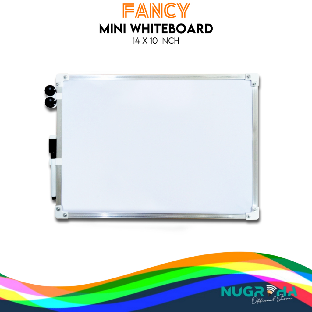 

PAPAN TULIS MINI 25 X 35 CM / MINI WHITE BOARD / WHITE BOARD WIPE AND CLEAN FREE SPIDOL PENGHAPUS MAGNET