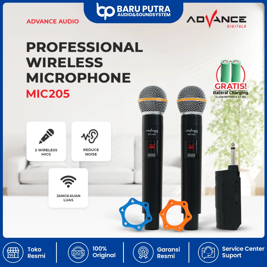 Microphone ADVANCE MIC-205 Dual Mic Anti Noise MIC 205