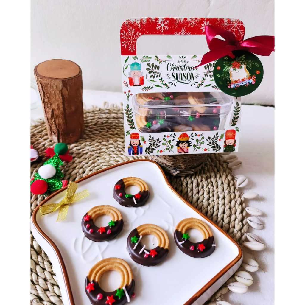 

(Kaki Imut) Gift Hampers Natal Murah Enak Butter Cookies & Choco Crunchy Cookies 200 gram