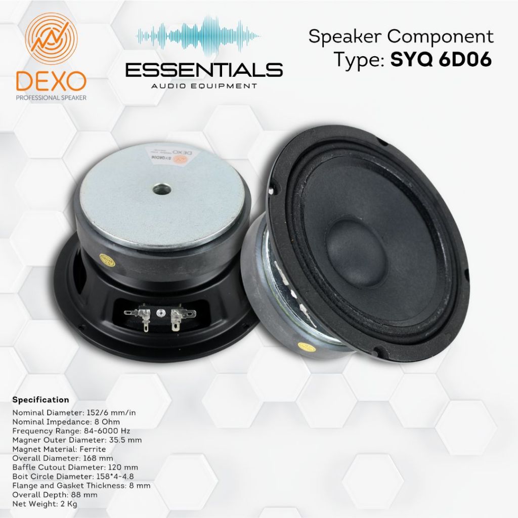 Speaker 6 inch DEXO SYQ6D06