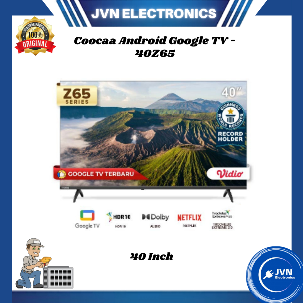 Coocaa 40 Inch Android Google TV - 40Z65