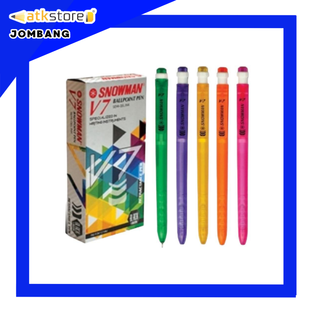 

SNOWMAN BOLPOIN V1 V2 V3 V5 V7 BP7 (PACK) Ballpoint Bulpen Snowman - Sekolah dan Kantor - ATJ