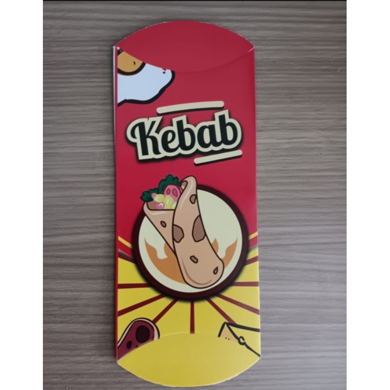 

bungkus kebab Small Kecil box kebab small kecil uk 7cm x 21cm 50lembar