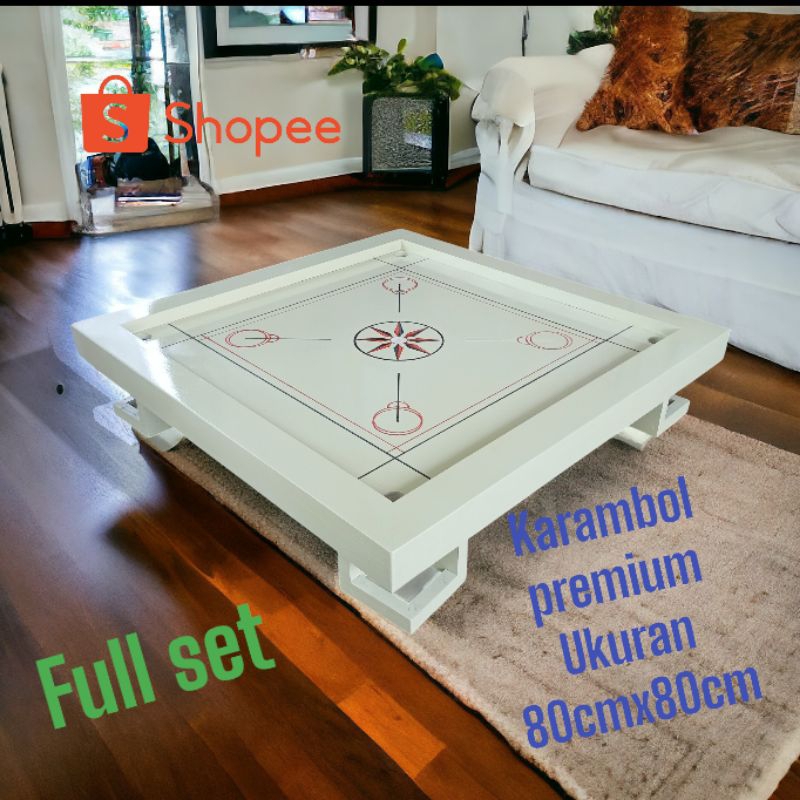 karambol premium yang lagi viral di indonesia ukuran 80x80cm, full set