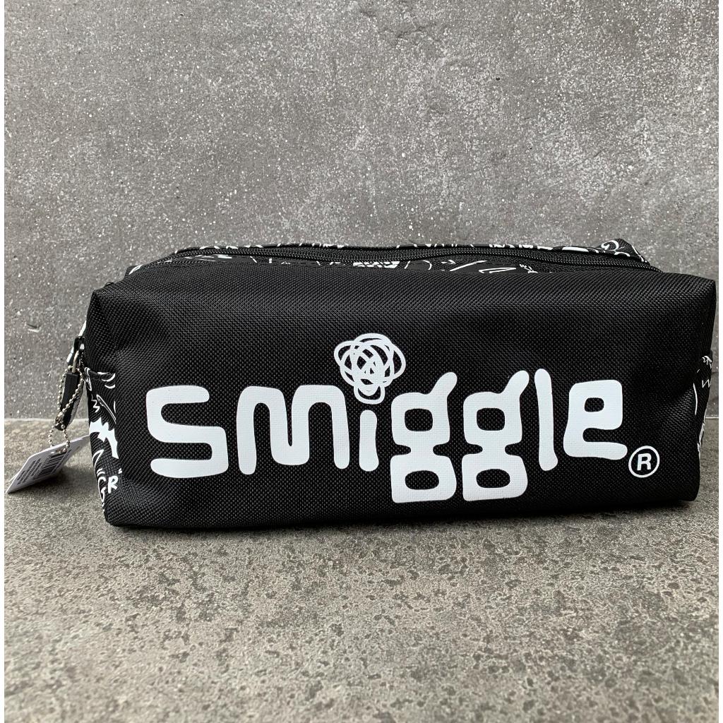 

SMIGGLE NEAT PENSILCASE SOFTCASE TWIN ZIP BLACK WHITE - TEMPAT PENSIL SMIGGLE