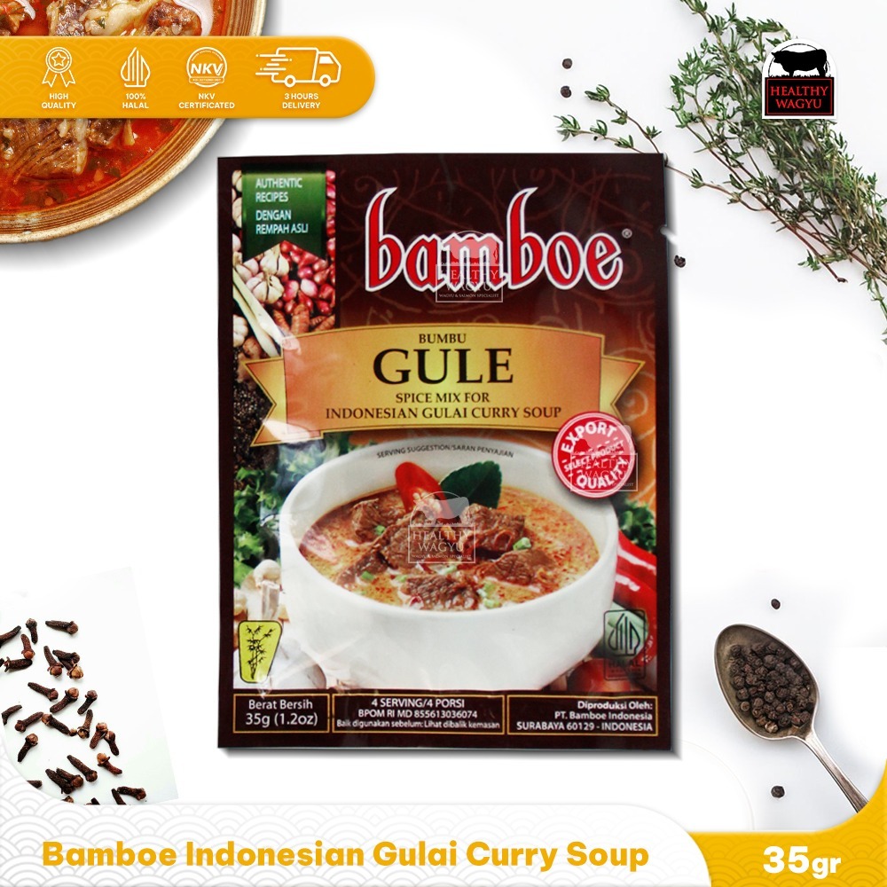 

Bamboe Bumbu Gule / Gulai | Indonesian Gulai Curry Soup Spice Mix Healthy Wagyu