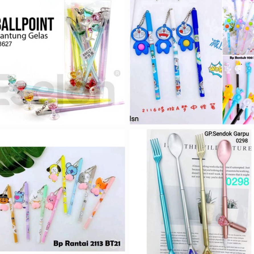 

Boom 1 Lusin 12 Pcs Bolpen PulpenPena Gel Pen cermin SisirGANTUNGAN boba 911aBaby Shark 9976 Notes AstronotGLITTER BALL CAT 953 PENGGARIS natal christmas SKATEBOARD ASTRONOT Labubu