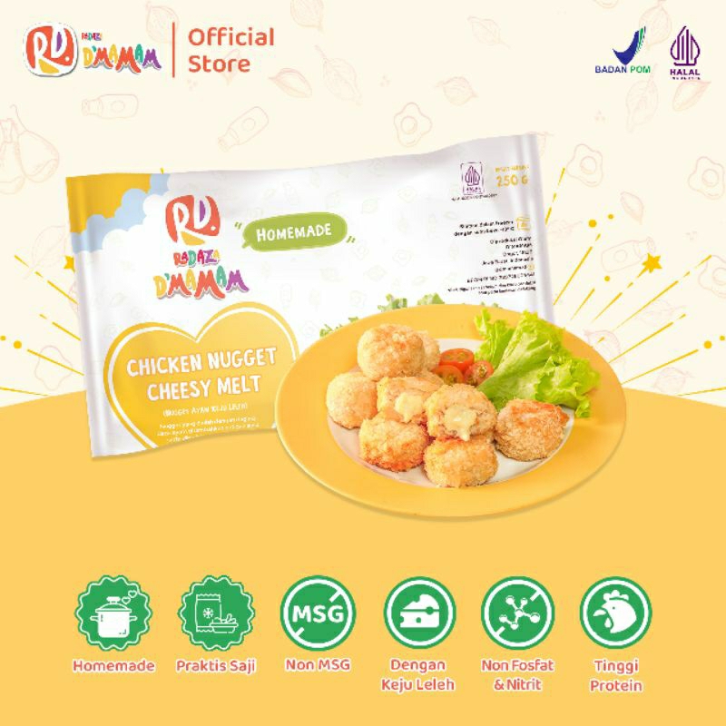 

D'Mamam Chicken Nugget Cheesy Melt 250 gr