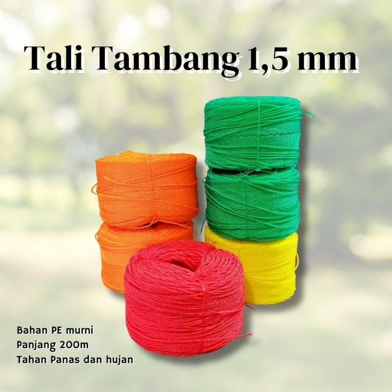 

Tambang 1.5mm Seagull/Tali Tambang PE 1.5mn Panjang 200m/Tampar PE 1.5mm