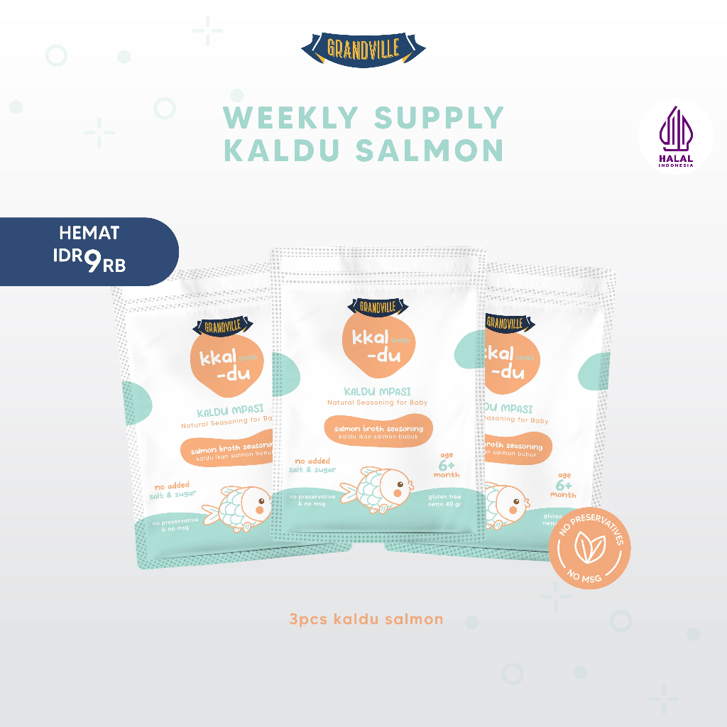 

Grandville Kaldu Salmon Mpasi BB Booster Non MSG Weekly Supply