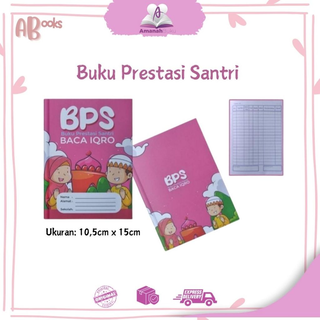 

AB//BPS IQRO / IQRA' 1 Buku Prestasi Iqro Custom/Menerima Pesanan Jumlah Banyak / Iqra Santri Mengaji Al-Qur an Anak TKA/TPA/TKQ/TPQ/RA