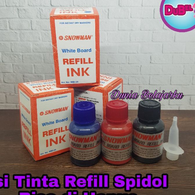 

Top Refill Tinta Spidol White Board Isi Tinta Spidol White Board Bisa di Hapus HitamMerahBiru