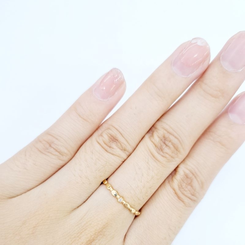 Dewi Ponorogo CINCIN VARIASI MATA Emas Asli Kadar 8k/375% Yellow Gold