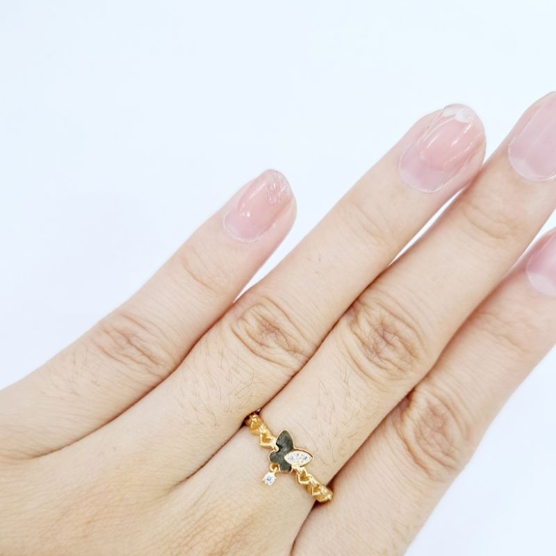 Dewi Ponorogo CINCIN VARIASI MATA Emas Asli Kadar 8k/375% Yellow Gold