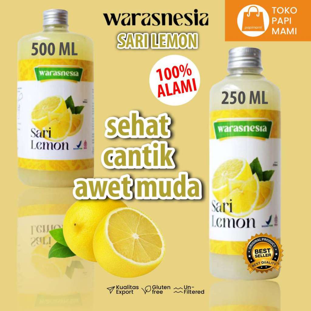 

SARI LEMON WARASNESIA MURNI ASLI 100% PERASAN LEMON SEGAR FRESH UNTUK DIET DAN KECANTIKAN