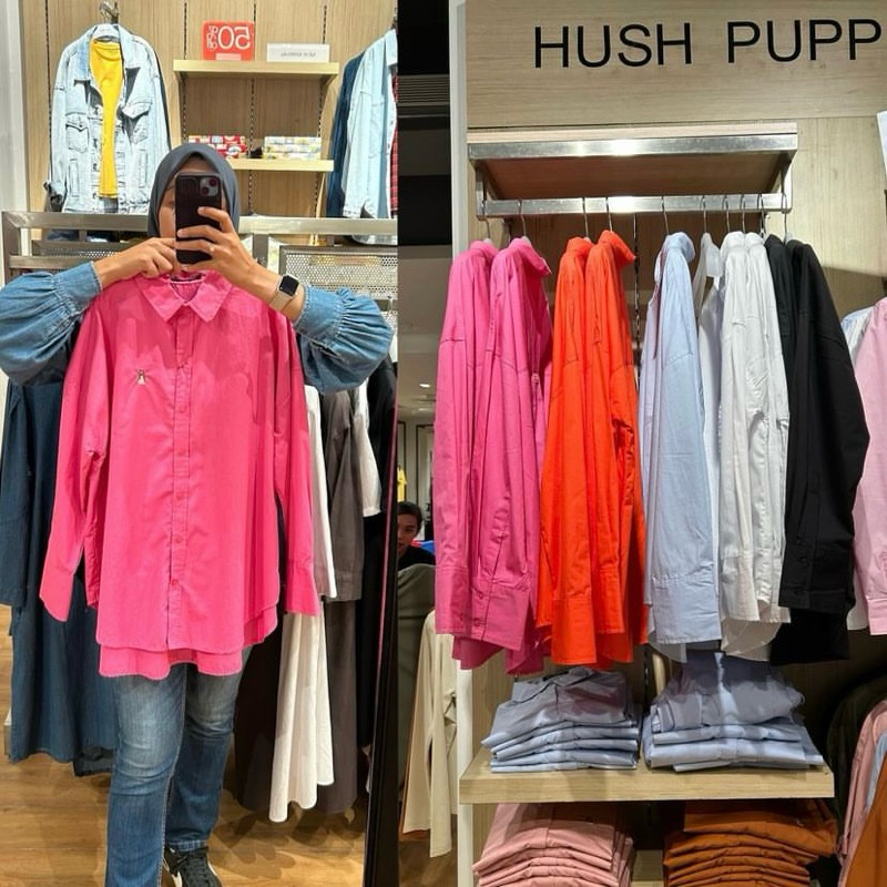 Hush Puppies Kemeja oversized Petunia Oversized Shirt