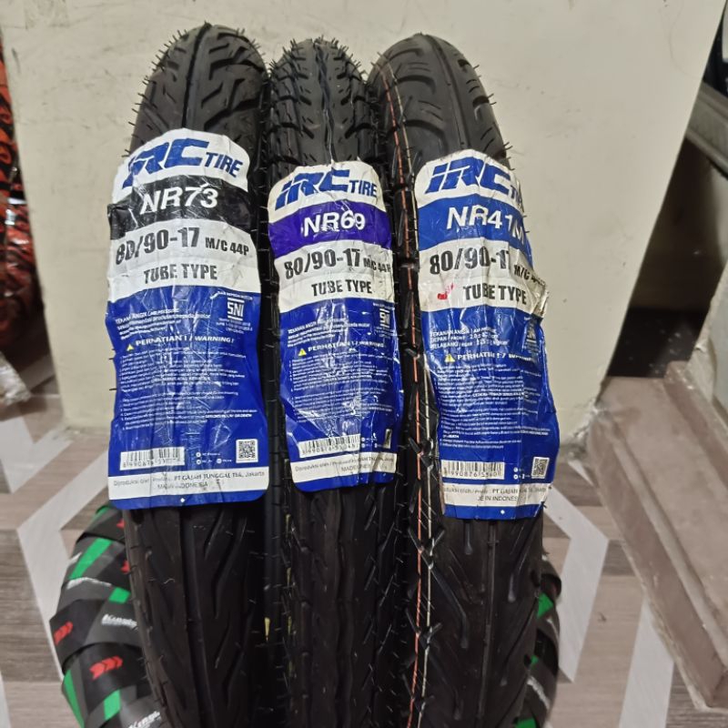 Ban Luar IRC 80/90-17 tubetype non tubles ban motor bebek ring 17