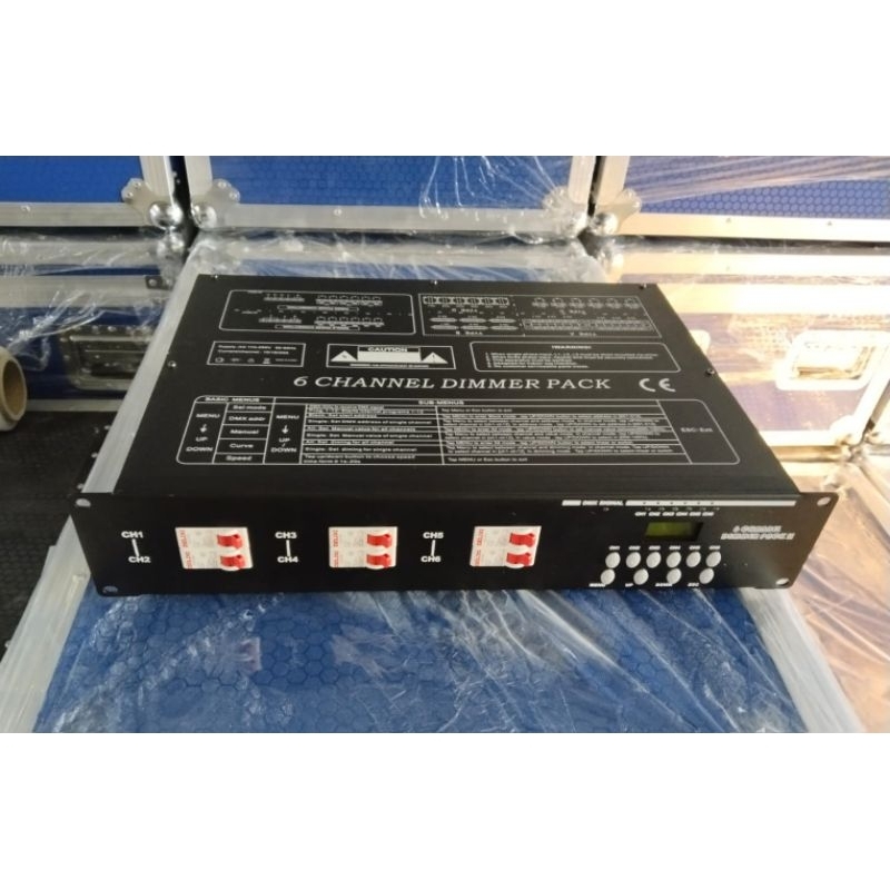 DMX DIMMERPACK 6CH DMX LIGHTING DIMMER PACK 6 CHANNEL 6 CH DMX DIMMERPACK LIGHTING