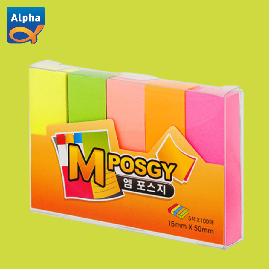 

[M-Posgy] Page Marker 5 Warna 15*50 mm / Sticky Notes