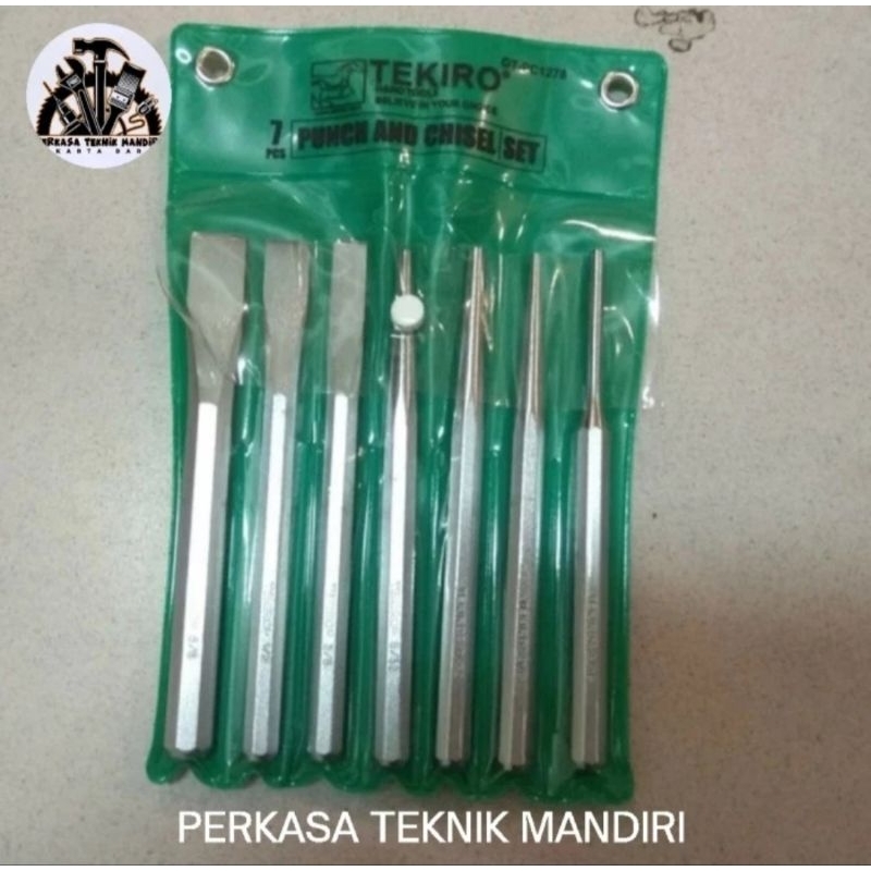 Pahat Beton, Pahat Bubut, Pahat Besi, Set 7pcs Tekiro