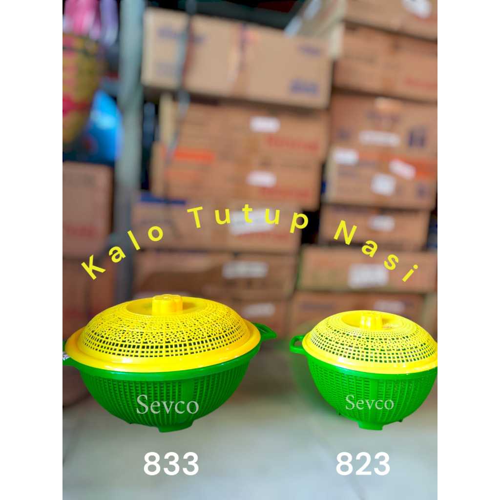 Kalo Nasi Tutup Bulat 833 823 GM/ Keranjang Plastik Bulat Serbaguna