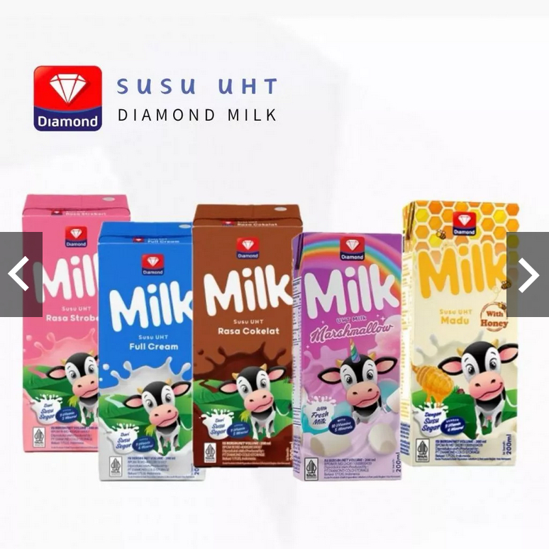

Susu UHT Diamond 125ml & 200 ml /Susu UHT