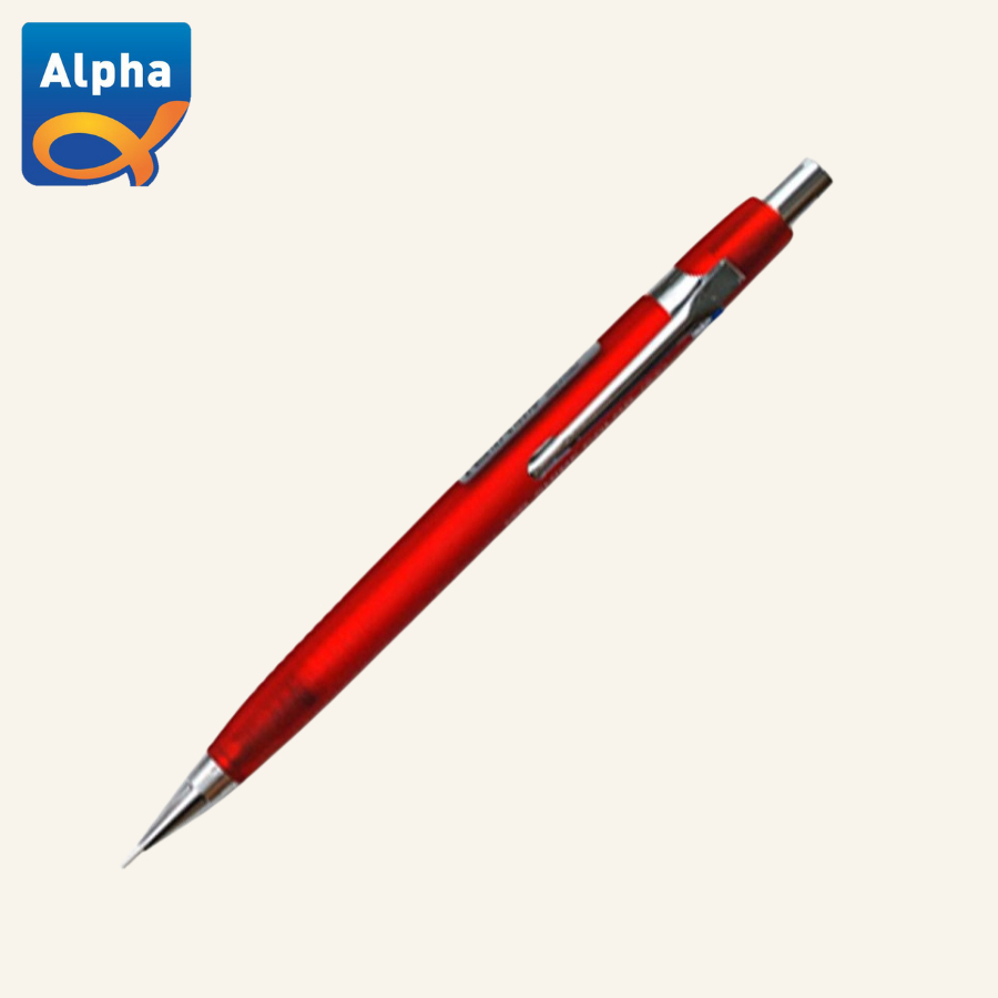 

[Alpha] Shine Color Mechanical Pencil / Pensil Mekanik 0.5mm - Red Body