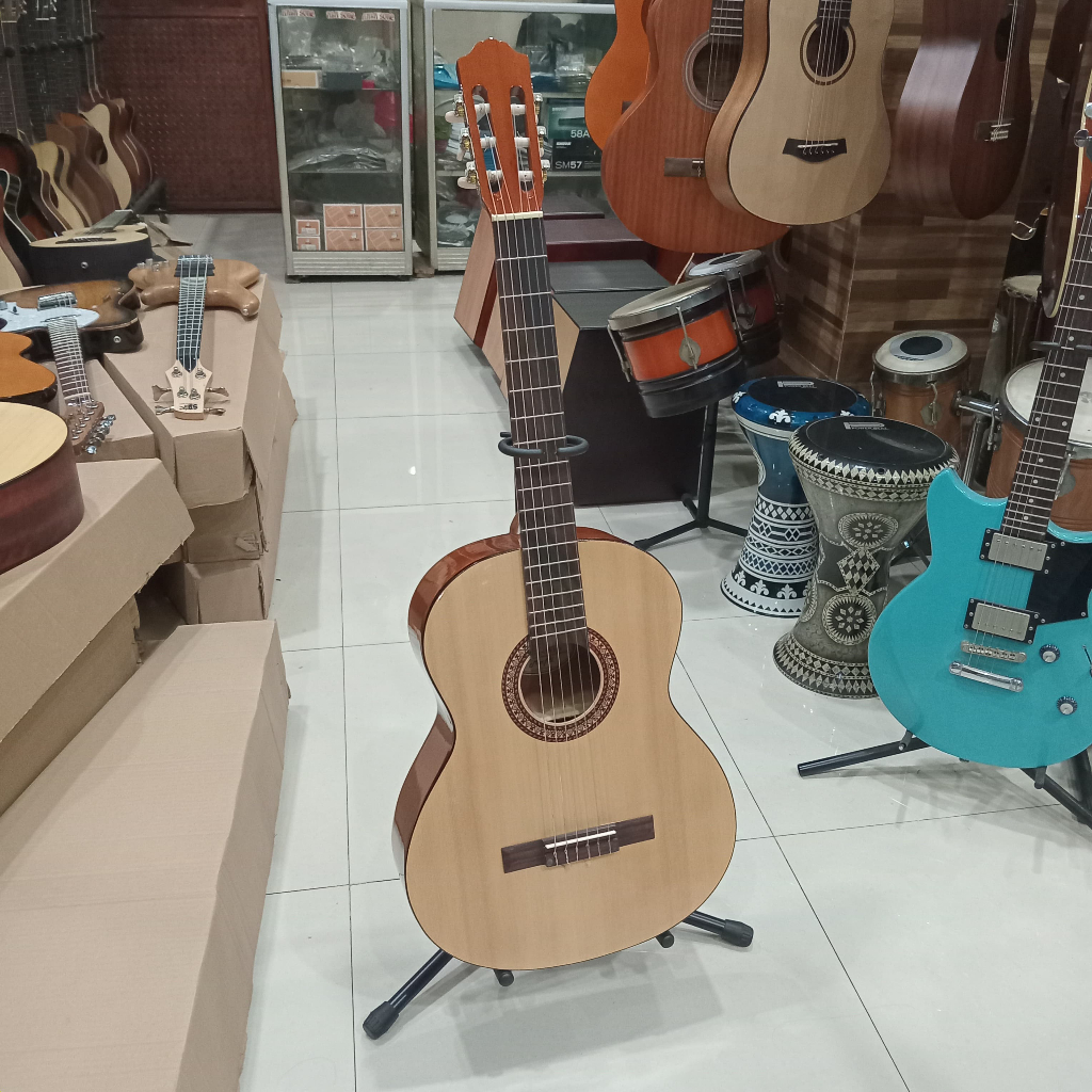 Gitar Akustik Classic / Klasik Untul Pemula Marfill C390 Pink Original