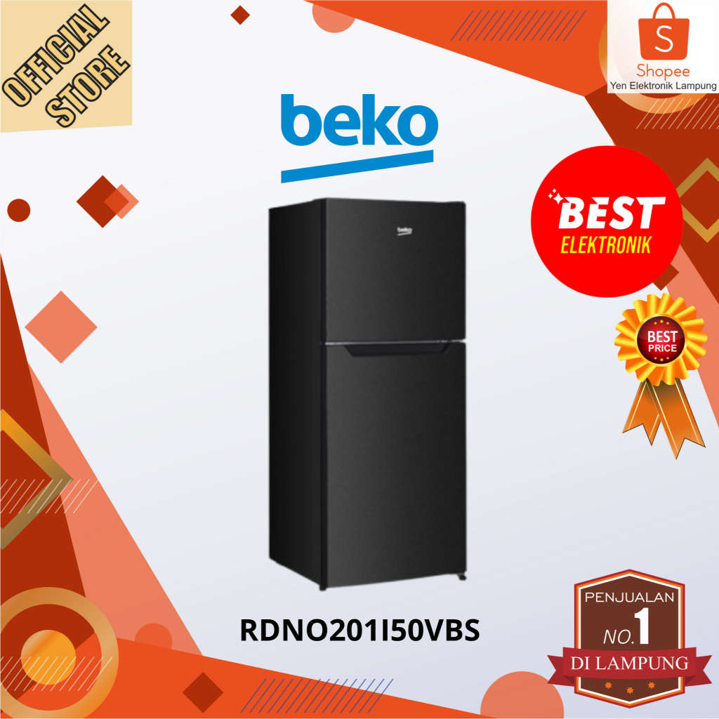 Kulkas BEKO RDNO201I50VBS 2 Pintu Inverter 200 Liter