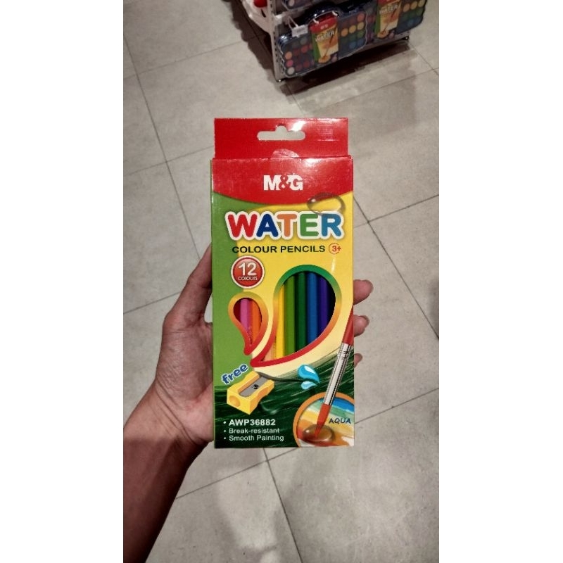 

Pensil warna 12 warna, water colour pencils,