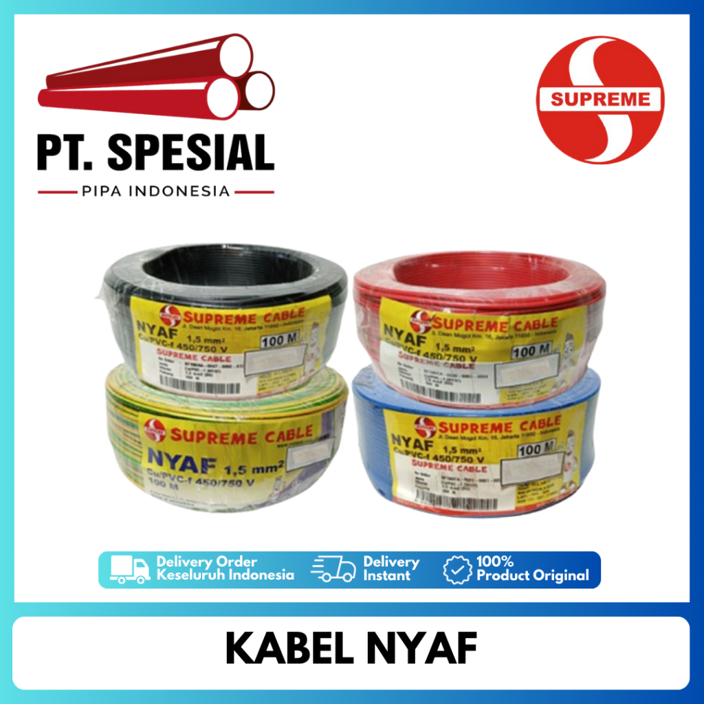 Kabel Supreme NYAF 1 × 50mm Kabel Serabut Flexible Permeter - 05