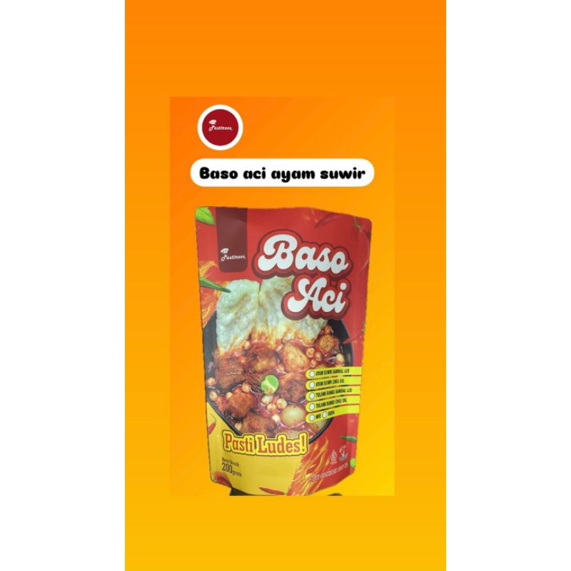 

Baso aci ayam suwir chili oil cemilan pastiraos