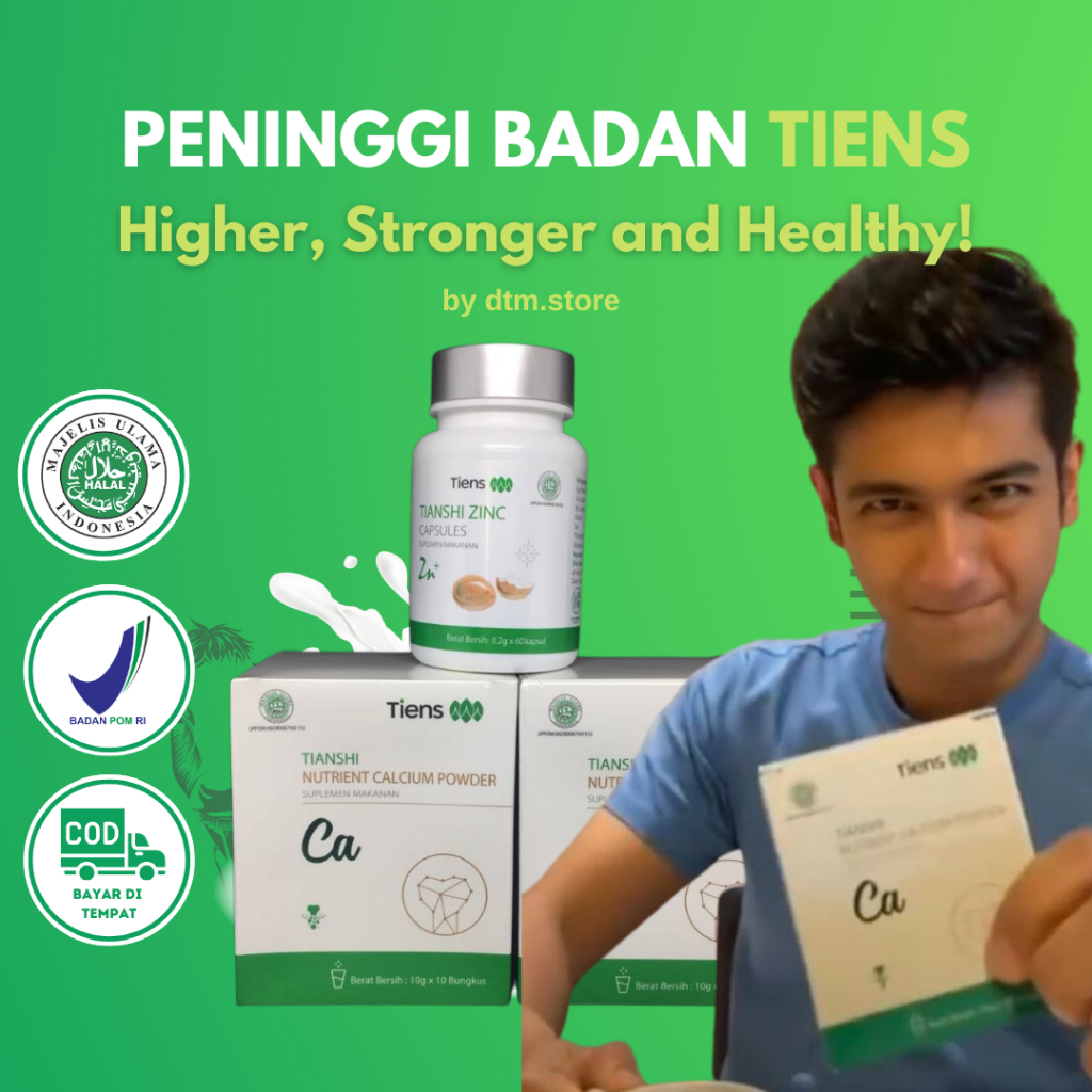 

Paket Peninggi Badan Tiens Paket 20 Hari | 2 Box Susu Kalsium NHCP + 1 Botol ZInc Kapsul