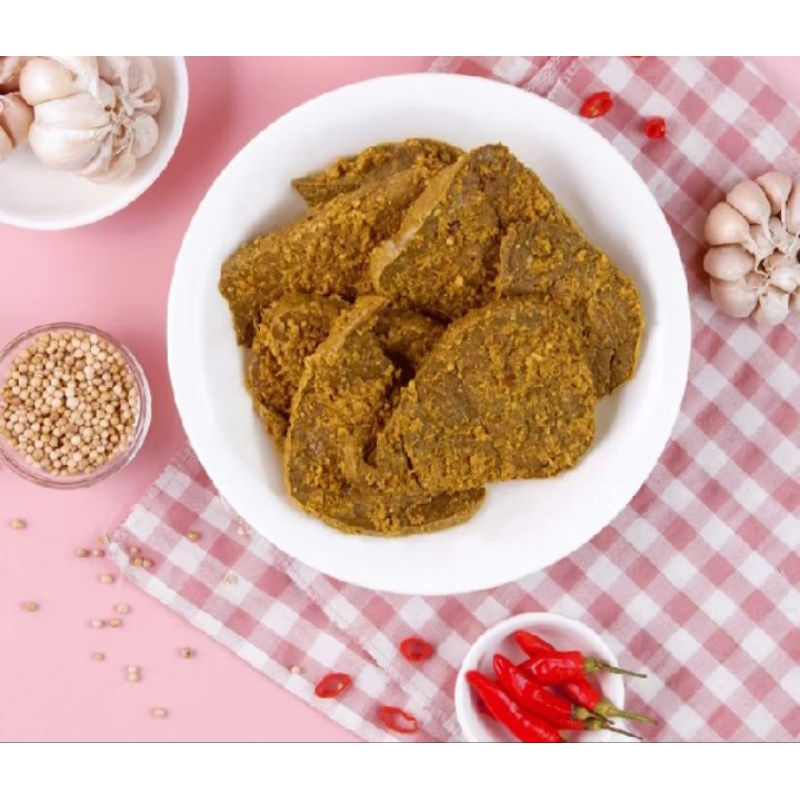 

Hati sapi ungkep bumbu kuning 250gr