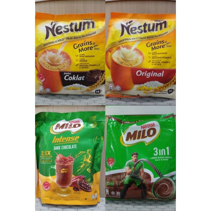 

FF88 Nestum MILO 100% Import Malaysia / Nestum Grains More 3in1 & Milo 3in1 Stick Dan Intense