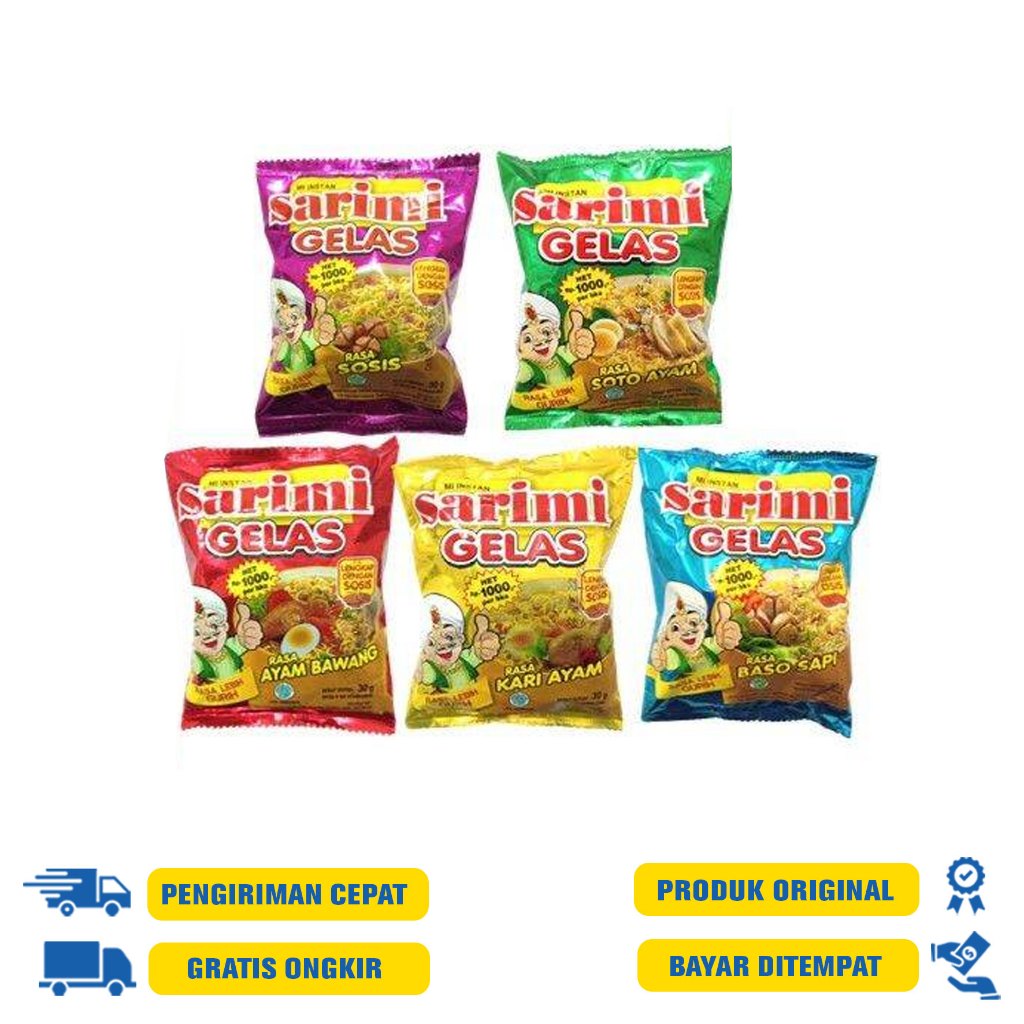 

SARIMI GELAS MI INSTAN 35 G.R | 30 G.R - SOTO AYAM | BASO SAPI | KARI AYAM | AYAM BAWANG