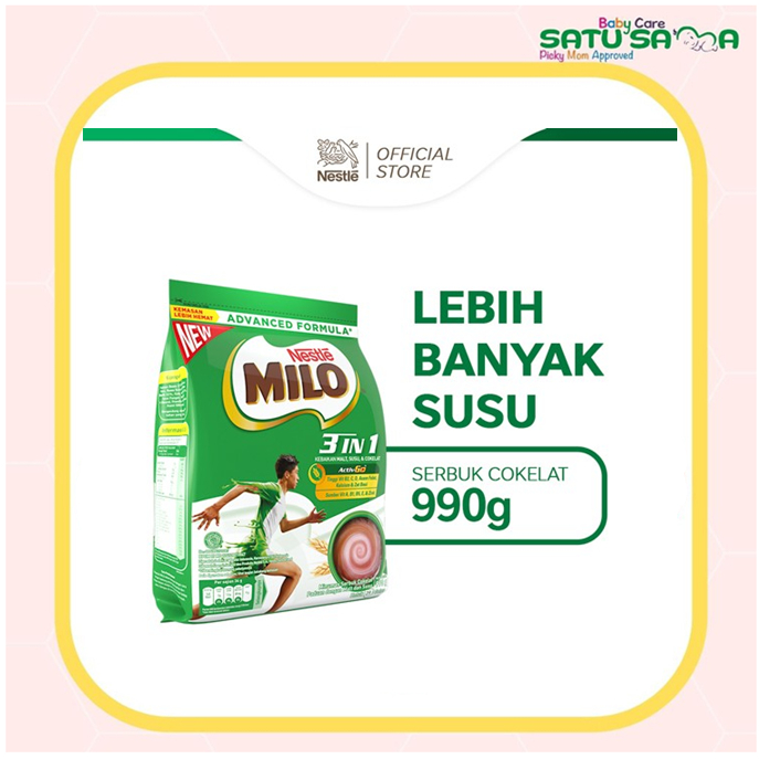 

MILO 3IN1 ACTIV - GO POUCH / minuman coklat