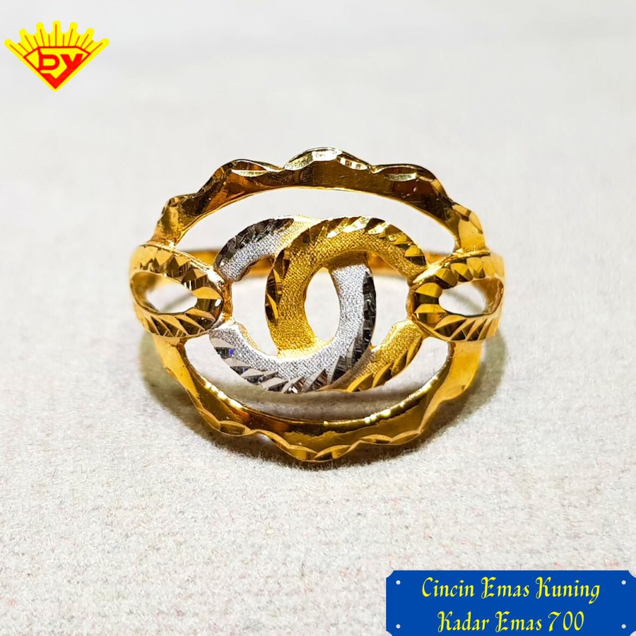 Cincin Emas Kuning Kadar Emas 700