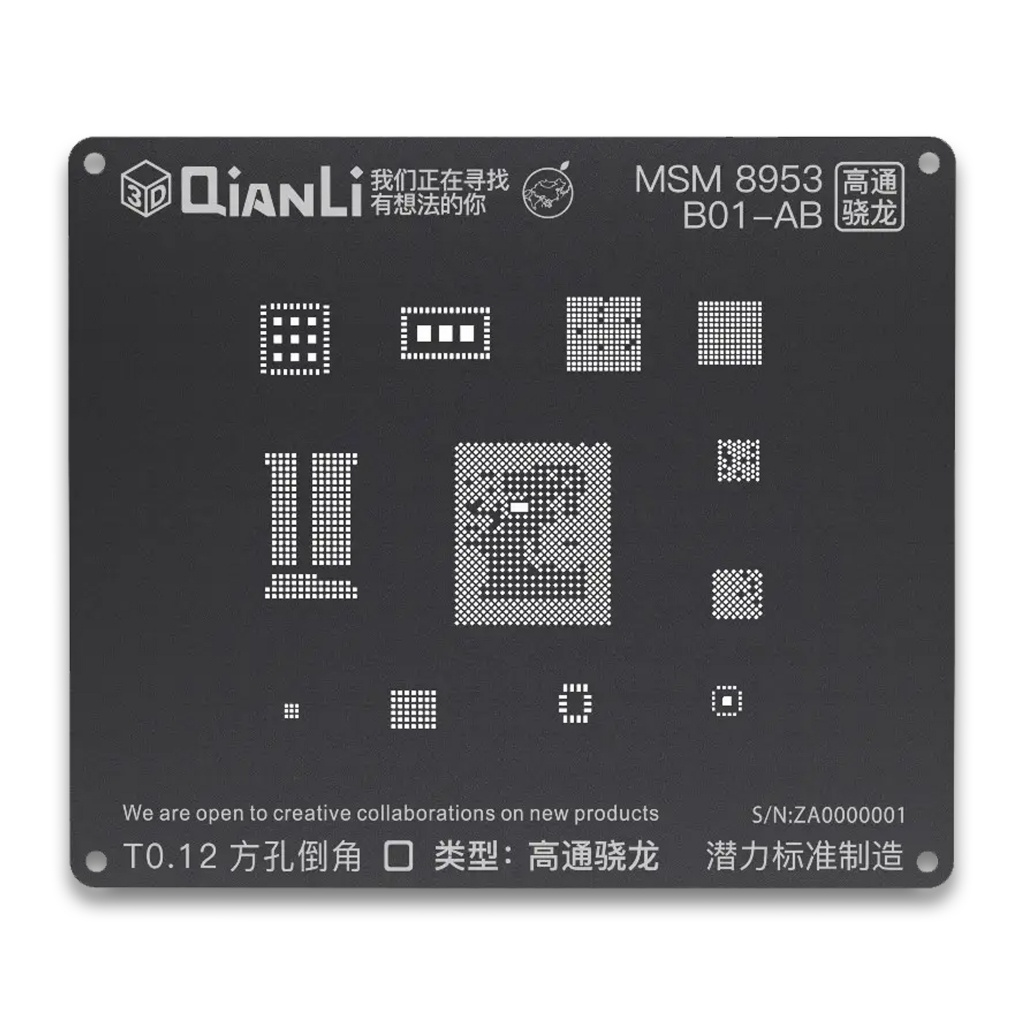 CETAKAN IC 3D QIANLI BLACK MSM 8953 B01-AB ORIGINAL