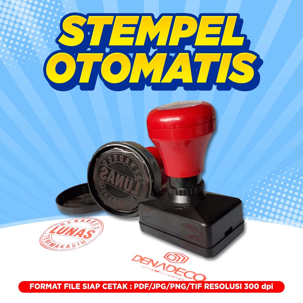 Stempel Flash Cap Otomatis Stempel Instansi Stempel Nama Stempel Tandatangan