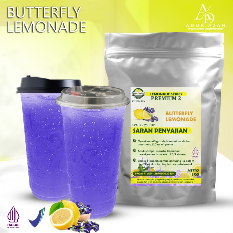 

BUTTERFLY LEMONADE 1KG / Minuman Bubuk Instan