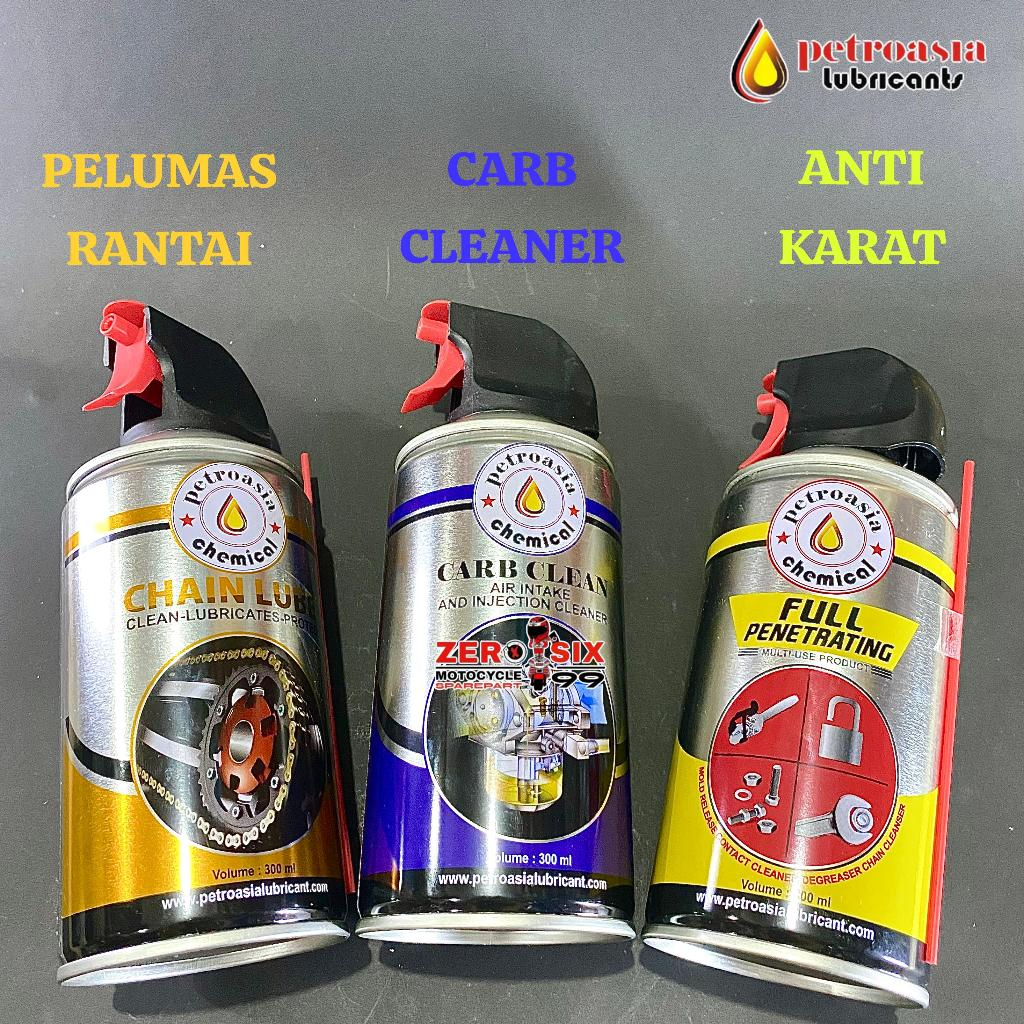 PETROASIA [ Chainlube , Carb Cleaner , Full Penetrating Penghilang Karat ] 300ML